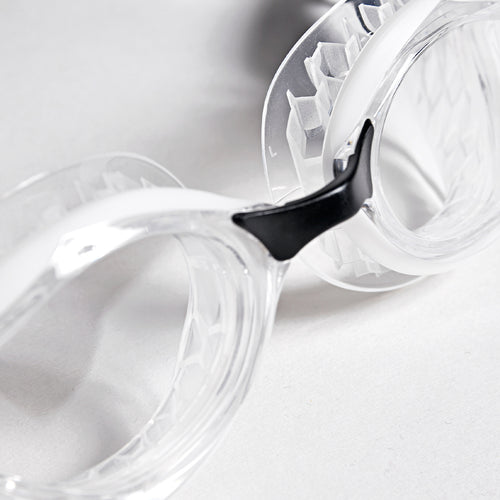 AIR BOLD SWIPE SWIMMING GOGGLES - CLEAR WHITE BLACK