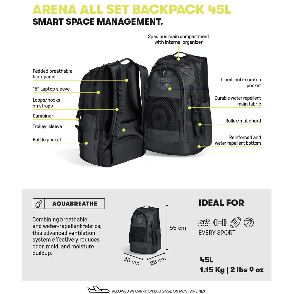 SWIMMING BACKPACKS ALL SET BACKPACK 45L AO